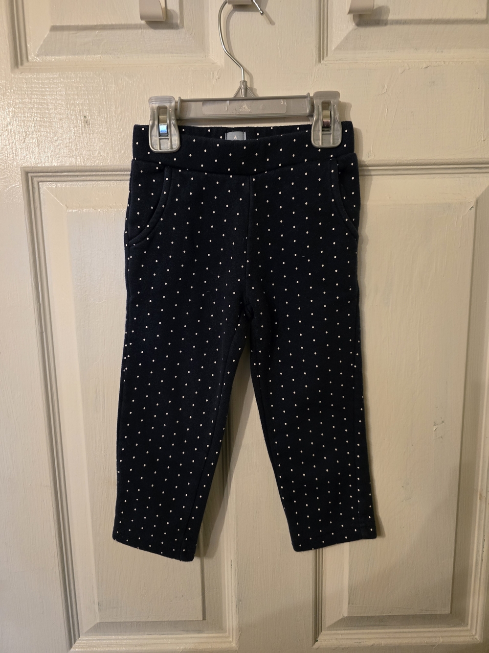 GAP Navy Sweatpants with White Polka Dots